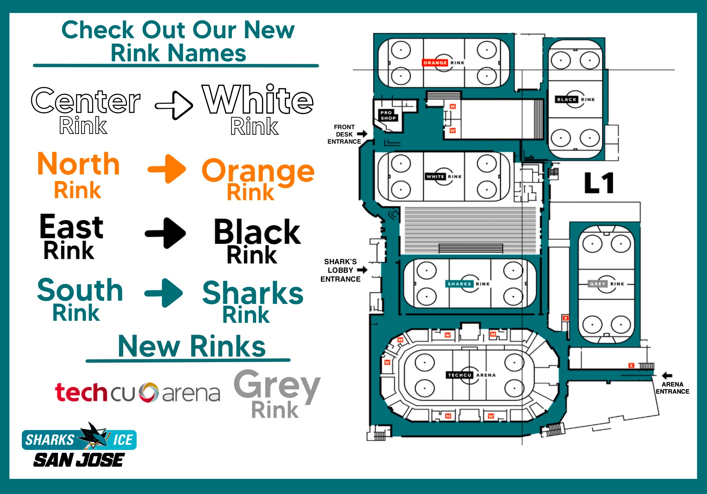 SJSharks locker room at Sharks Ice got a makeover. Check it out!, By San  Jose Sharks
